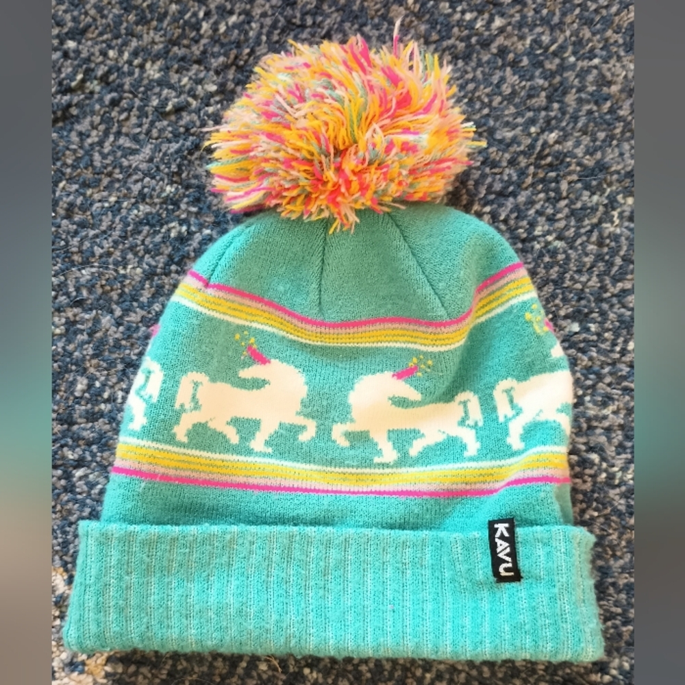Kavu Turquoise Unicorn Hat